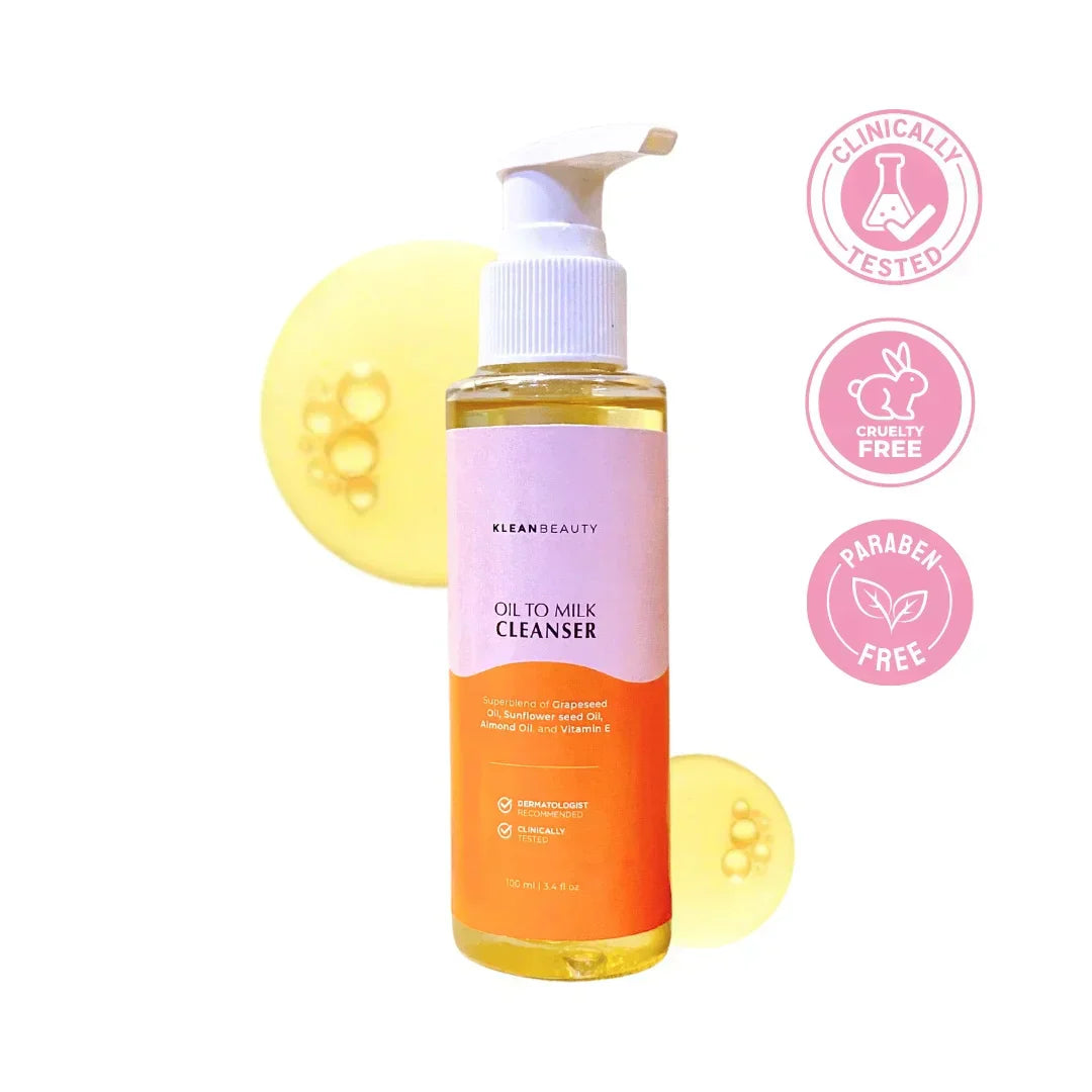 Klean Beauty Oil to Milk Cleanser | Best Price in Pakistan original skincare product Pakistan Main image