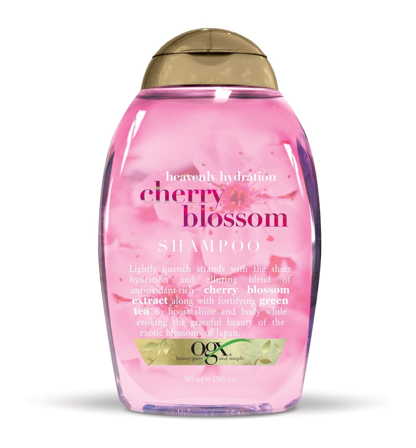 Ogx Shampoo Heavenly Hydration+Cherry Blossom 13Oz/385Ml (Usa) | Best Price in Pakistan original skincare product Pakistan مرکزی تصویر