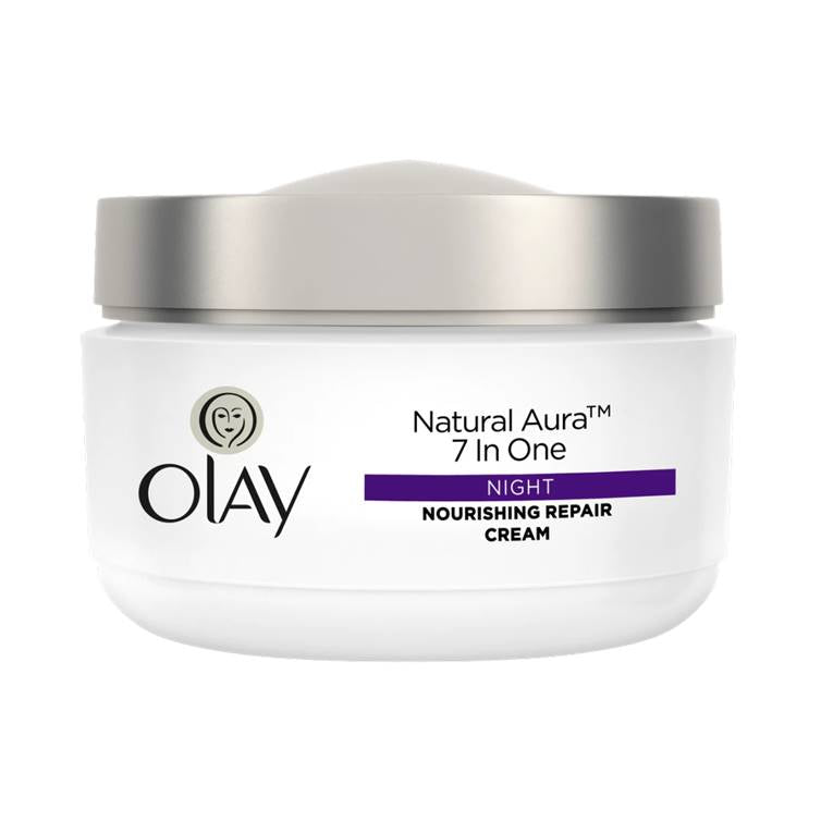 Olay Natural Aura Night Cream | 50gm | Best Price in Pakistan original skincare product Pakistan مرکزی تصویر