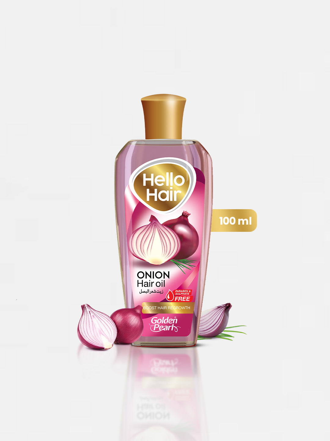 Golden Pearl Hello Hair Onion Herbal Oil | 100ml | Best Price in Pakistan original skincare product Pakistan Main image