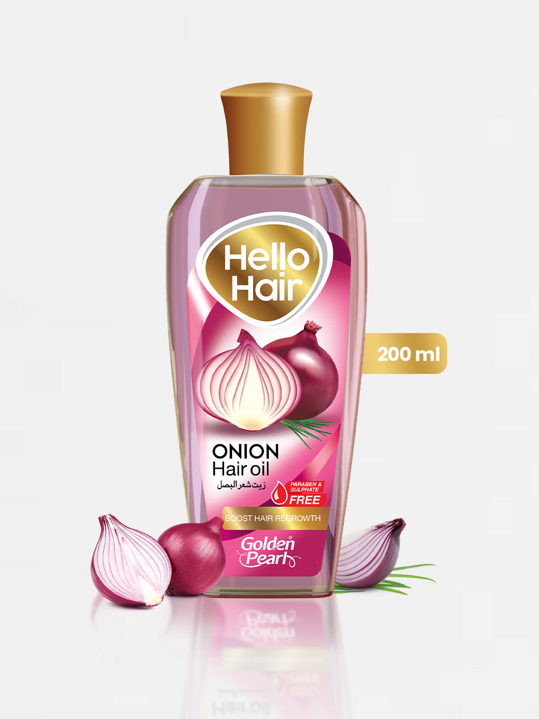 Golden Pearl Hello Hair Onion Herbal Oil | 200ml | Best Price in Pakistan original skincare product Pakistan Main image