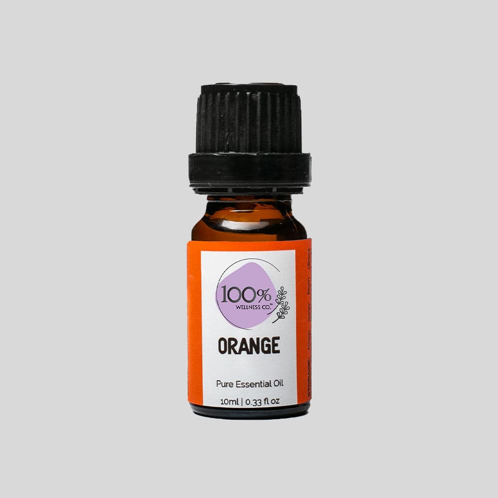 100% Wellness Co Orange Essential Oil | Best Price in Pakistan original skincare product Pakistan مرکزی تصویر