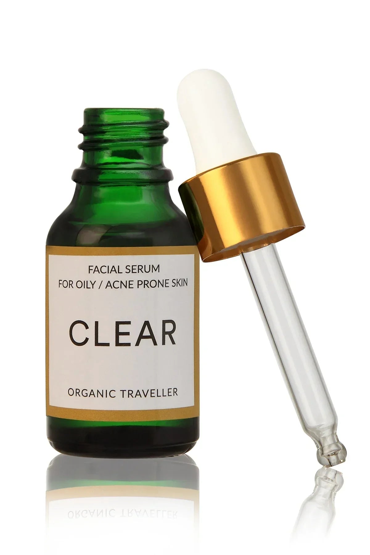 Organic Traveller | Clear: Acne clearing serum | Best Price in Pakistan original skincare product Pakistan Main image
