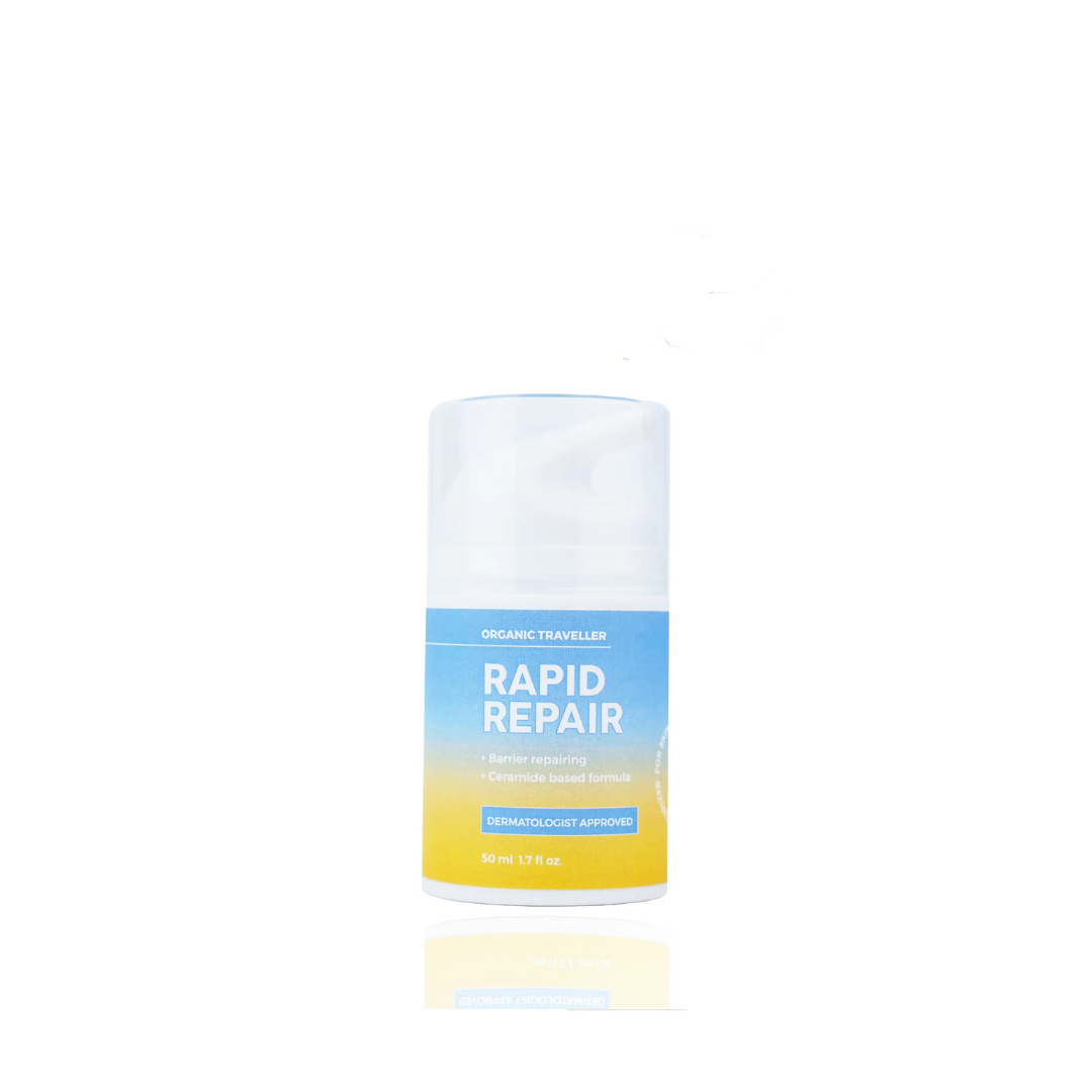 Organic Traveller | Rapid Repair: Skin Repairing Moisturiser | Best Price in Pakistan original skincare product Pakistan مرکزی تصویر