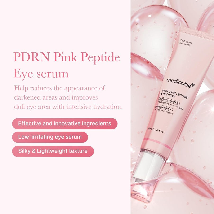Medicube | PDRN Pink Peptide Eye Cream | 30ml | Best Price in Pakistan original skincare product Pakistan
