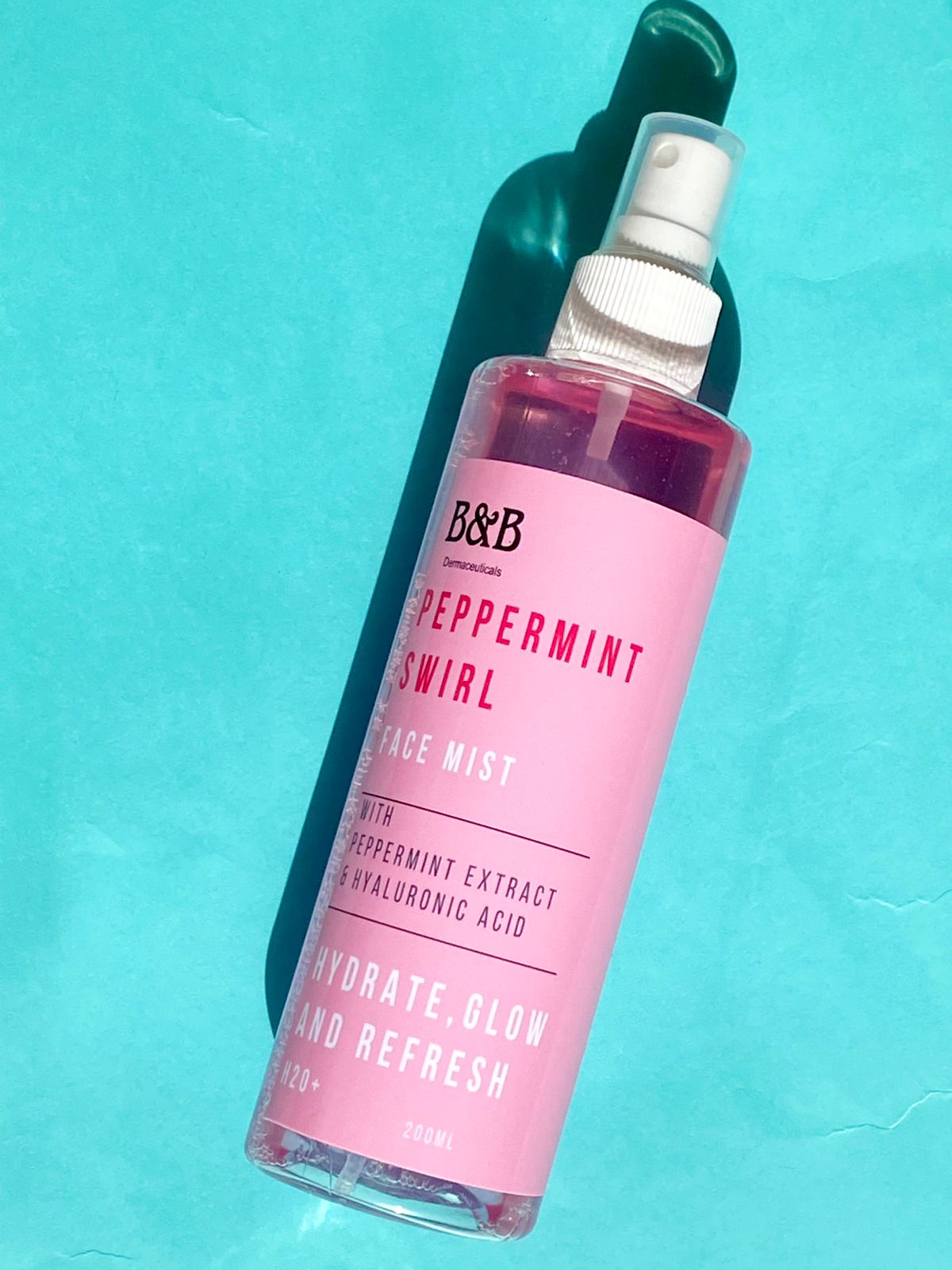 B&B Derma | Peppermint Swirl | Peppermint Swirl Face Mist  On The Go 200Ml | Best Price in Pakistan original skincare product Pakistan