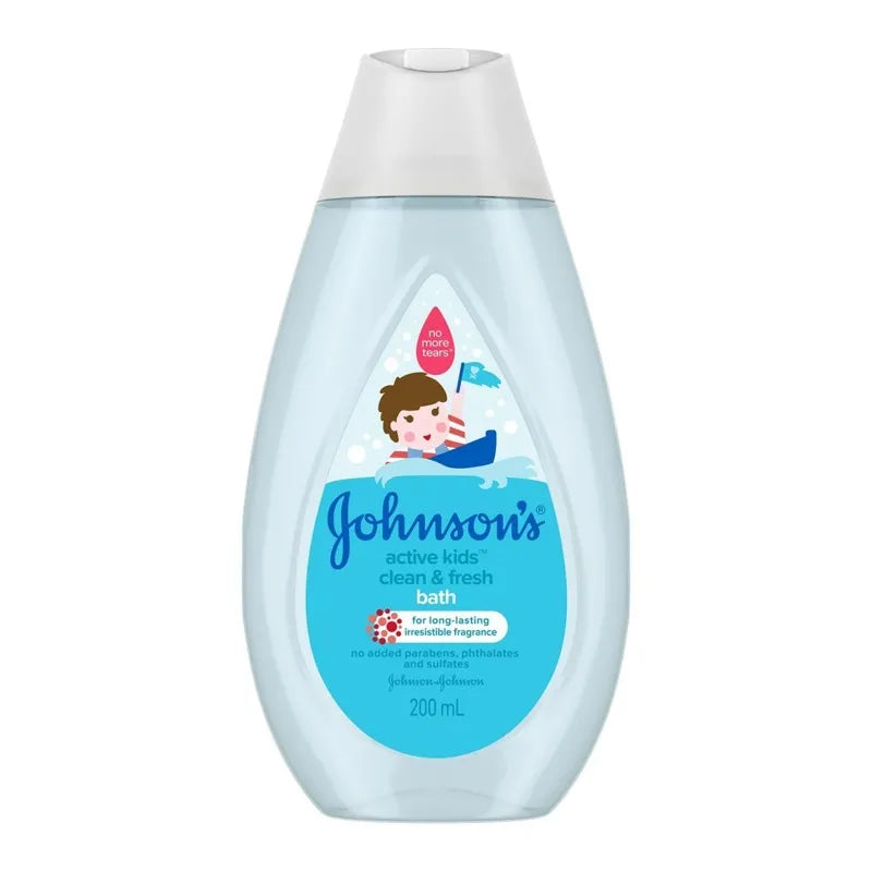Johnsons | Baby Bath Active Kids Clean & Fresh | 200Ml | Best Price in Pakistan original skincare product Pakistan مرکزی تصویر