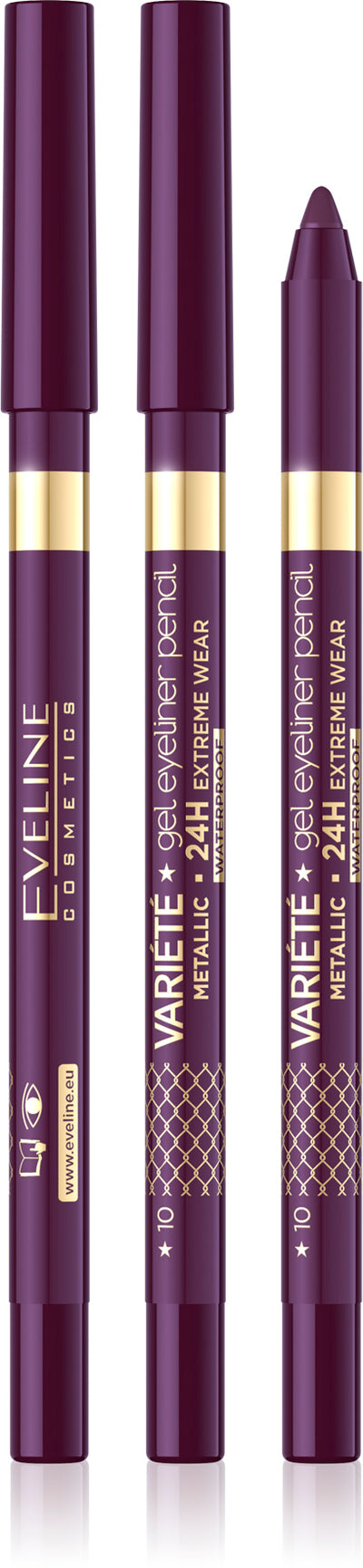Eveline Varite Gel Eyeliner Pencil | 10 Aubergine | Best Price in Pakistan original skincare product Pakistan