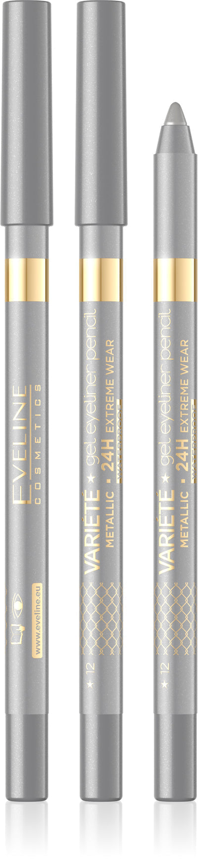 Eveline Varite Gel Eyeliner Pencil | 12 Silver | Best Price in Pakistan original skincare product Pakistan