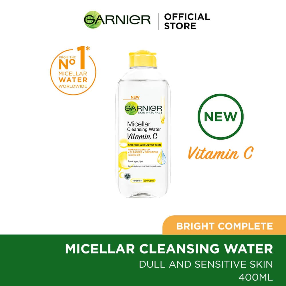Garnier Micellar Vitamin C Cleansing Water | 400ml | Best Price in Pakistan original skincare product Pakistan Main image
