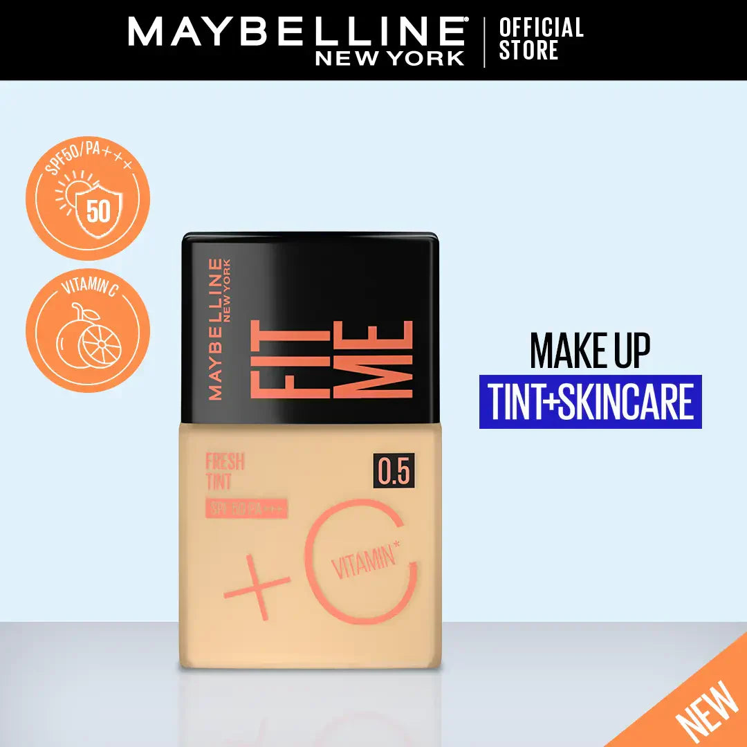 Maybelline New York Fit Me Fresh Tint With SPF 50 & Vitamin C, Natural Coverage Foundation | Best Price in Pakistan original skincare product Pakistan