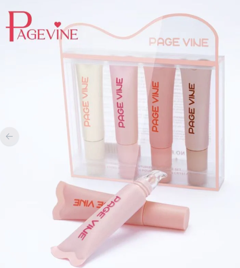 Page Vine | Crystal Glaze Moisturizing Lip Care Set 10ml X 4pcs | Best Price in Pakistan original skincare product Pakistan