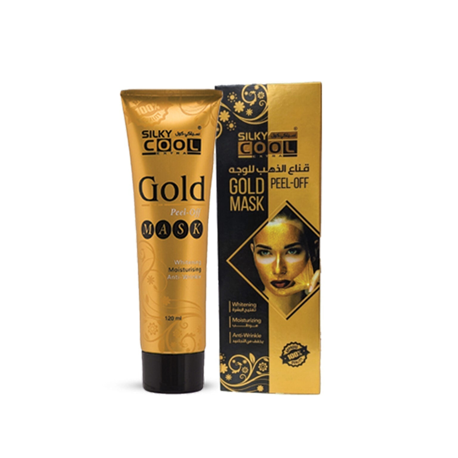 Silky Cool | Peel Off Mask | Gold | Best Price in Pakistan original skincare product Pakistan