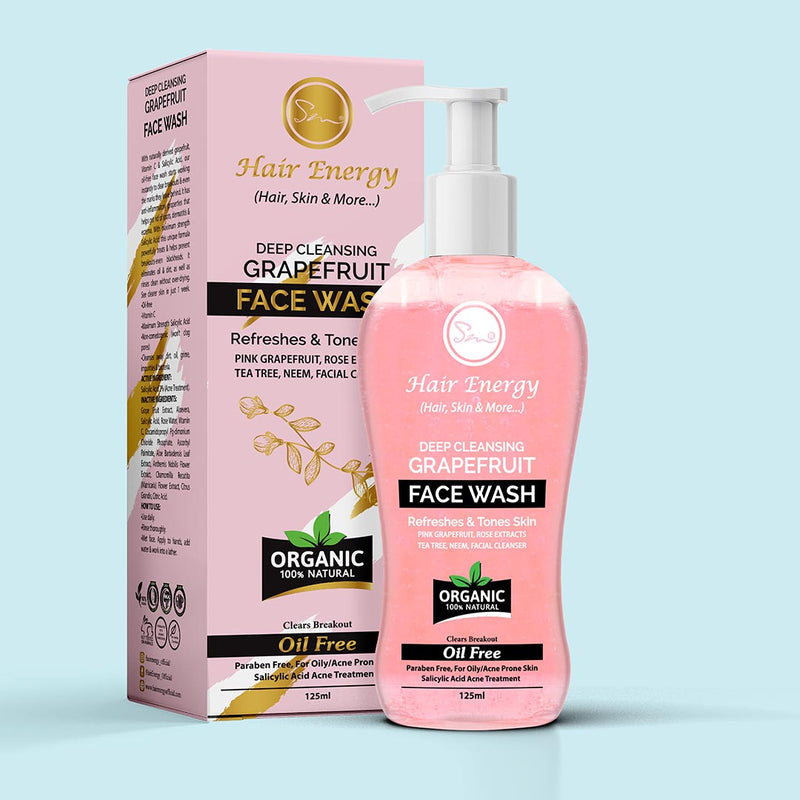 Hair Energy 100 Organic Aloevera GelDeep Cleansing Grapefruit Face Wash (For Oily Skin,Acne ,Blackkheads ) | Best Price in Pakistan original skincare product Pakistan Main image