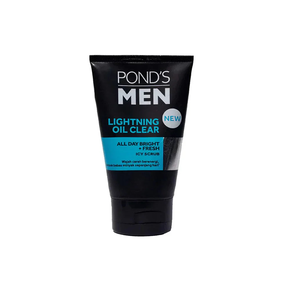 Ponds Men Facial Scrub Lightning Oil Clear 100G | Best Price in Pakistan original skincare product Pakistan