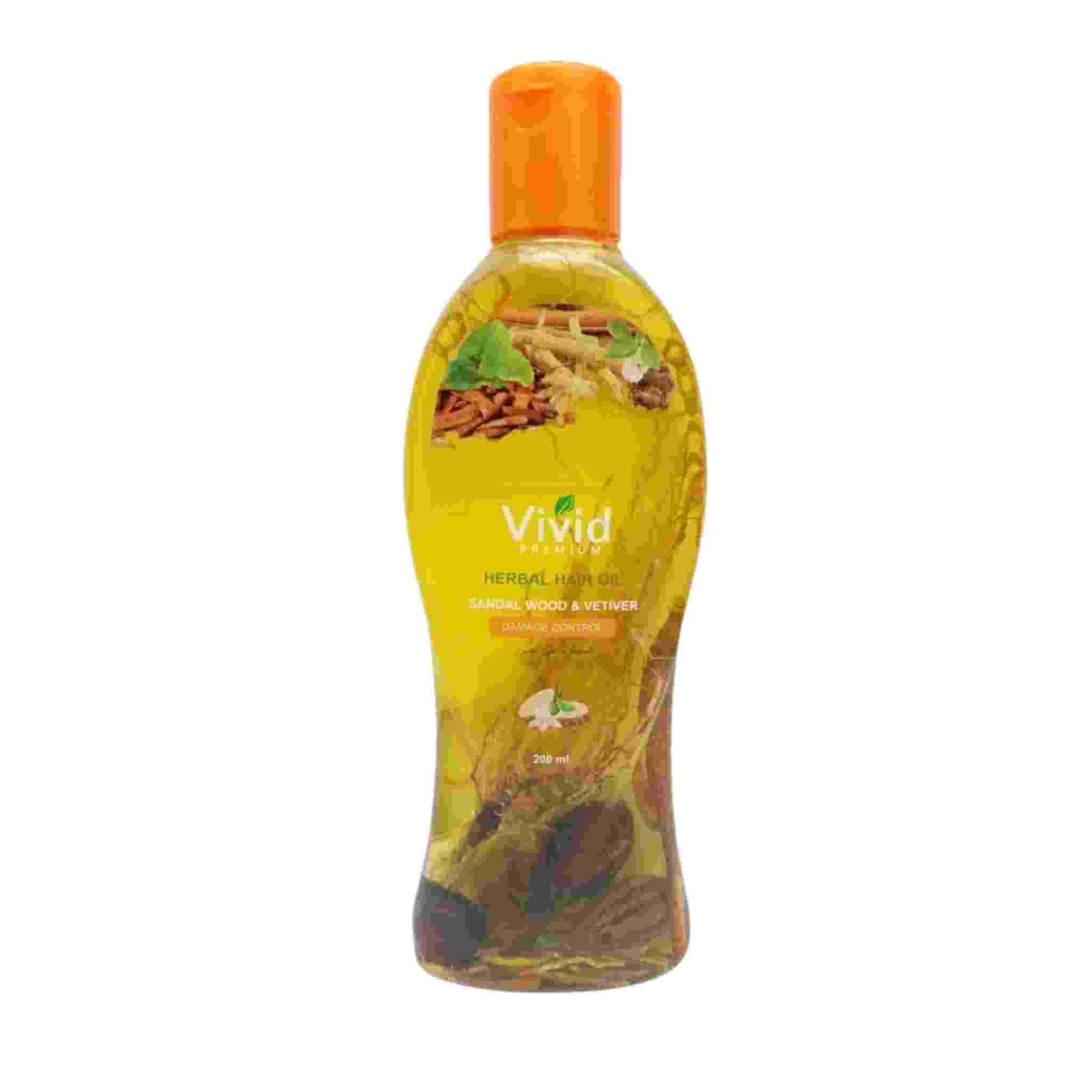 Premium Herbal Hair Oil Sandal Wood & Vetiver for Damage Control 200 ML Main image