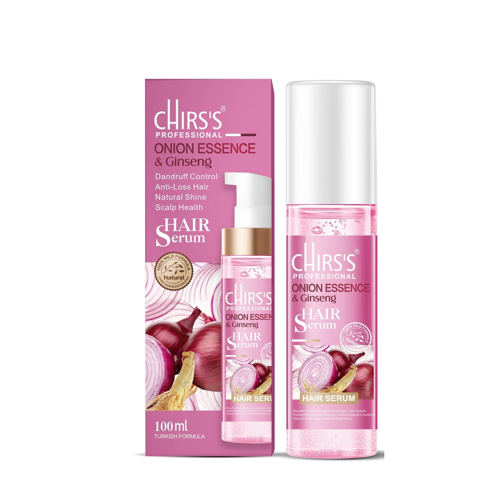 Chirs's | Onion Essence & Ginsing Hair Serum | 100ml | Best Price in Pakistan original skincare product Pakistan Main image