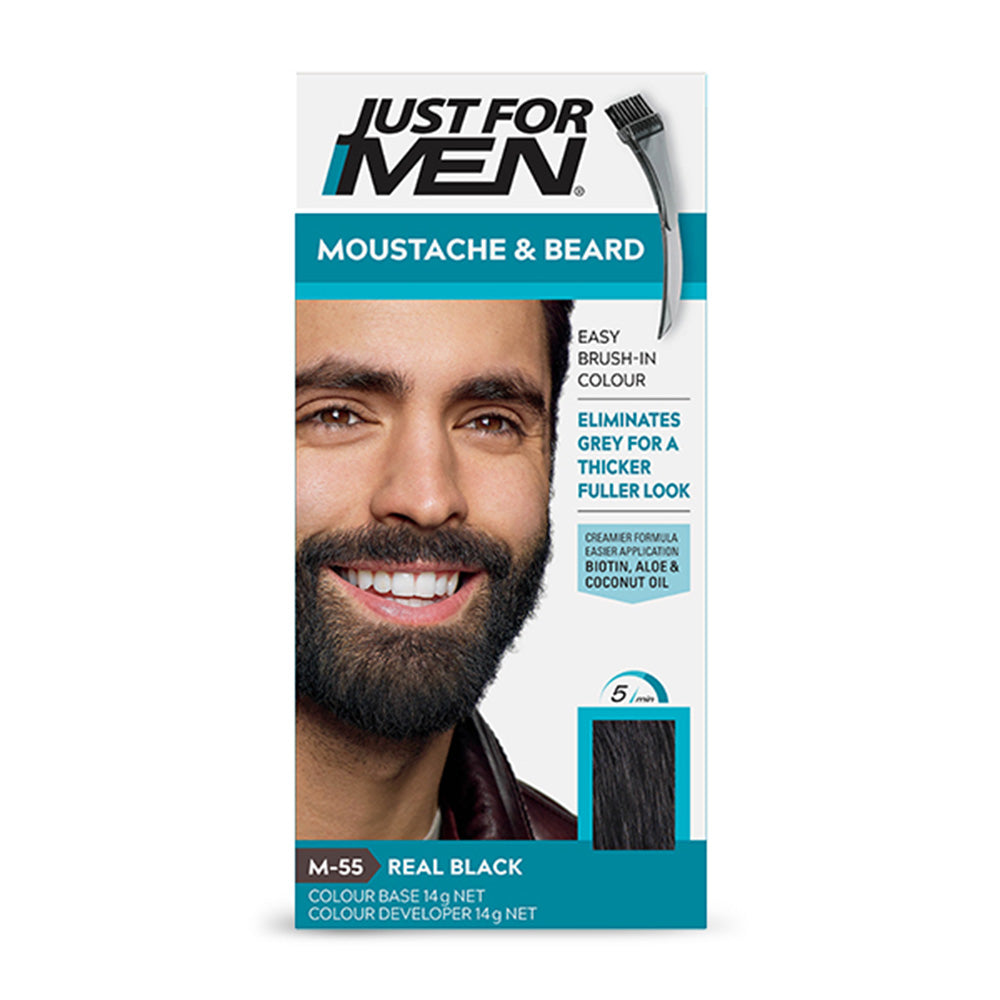 Just For Men | Mustache & Beard Color | Real Black | Best Price in Pakistan original skincare product Pakistan