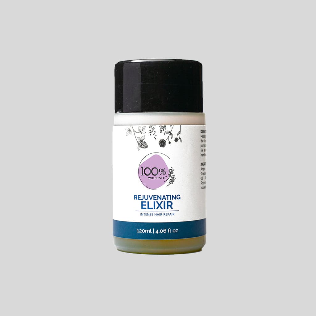 100% Wellness Co Rejuvenating Elixir Hair Oil | Best Price in Pakistan original skincare product Pakistan مرکزی تصویر