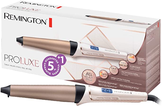 Remington | Proluxe Hair Curling Wand Tong 210 c 25-38MM Rose Gold Model Non. CI91X1 | Best Price in Pakistan original skincare product Pakistan مرکزی تصویر