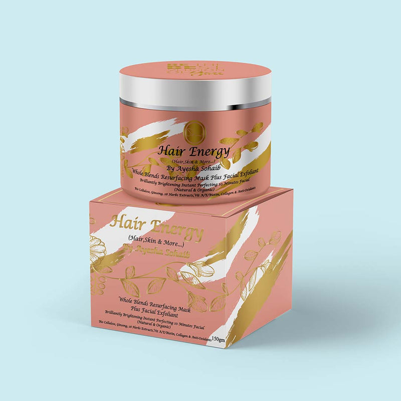 Hair Energy 100 Organic Aloevera GelWhole Blends Resurfacing Mask Plus Facial Exfoliant | Best Price in Pakistan original skincare product Pakistan