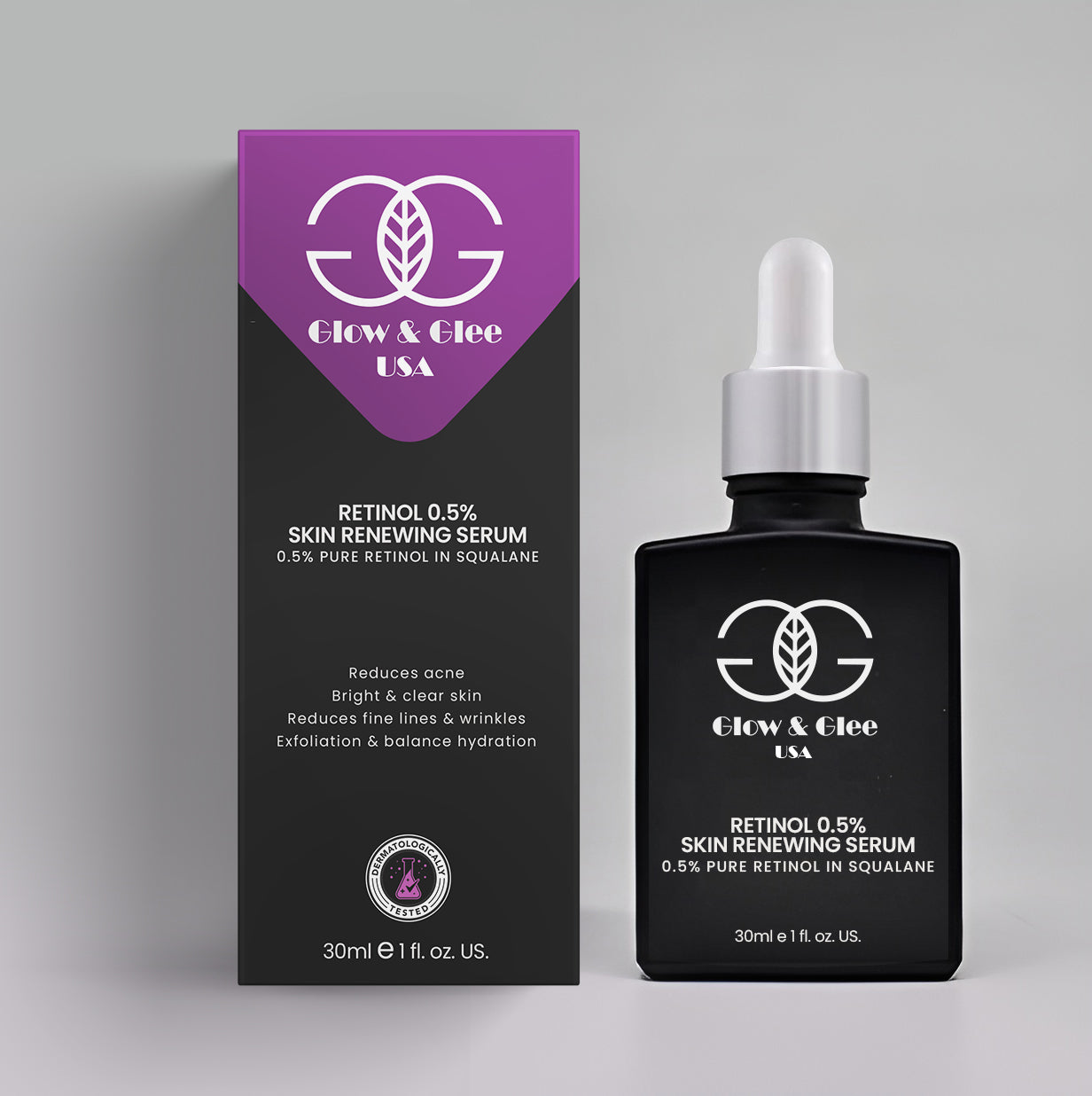 Glow & Glee Retinol 0.5% Skin Renewing Serum 30Ml | Best Price in Pakistan original skincare product Pakistan