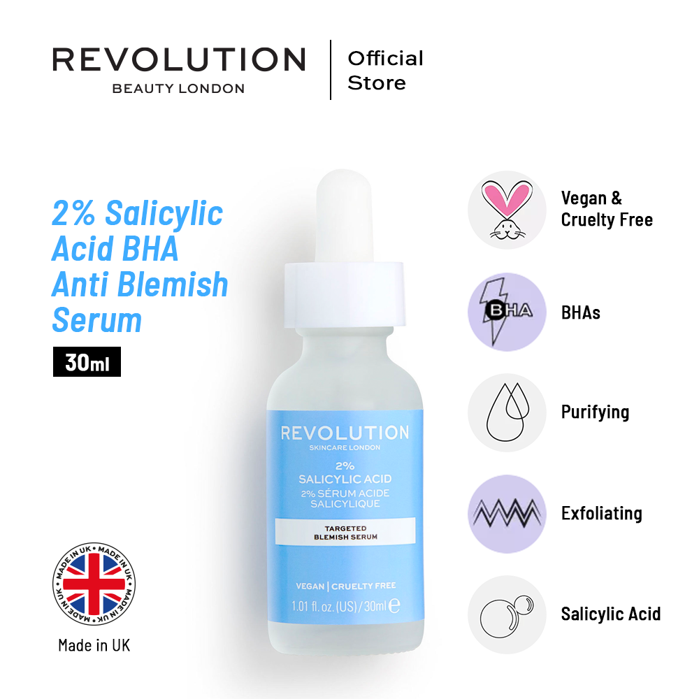 Revolution | 2% Salicylic Acid BHA Anti Blemish Serum 30ml | Best Price in Pakistan original skincare product Pakistan Main image