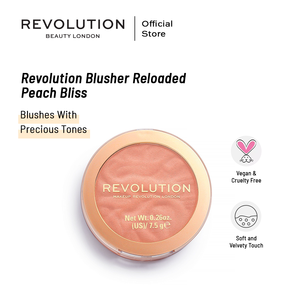 Makeup Revolution Blusher Reloaded Peach Bliss | Best Price in Pakistan original skincare product Pakistan