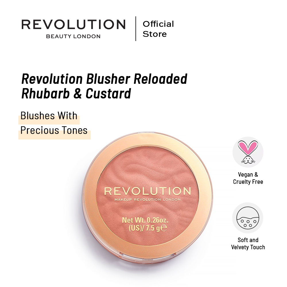 Makeup Revolution Blusher Reloaded Rhubarb & Custard | Best Price in Pakistan original skincare product Pakistan