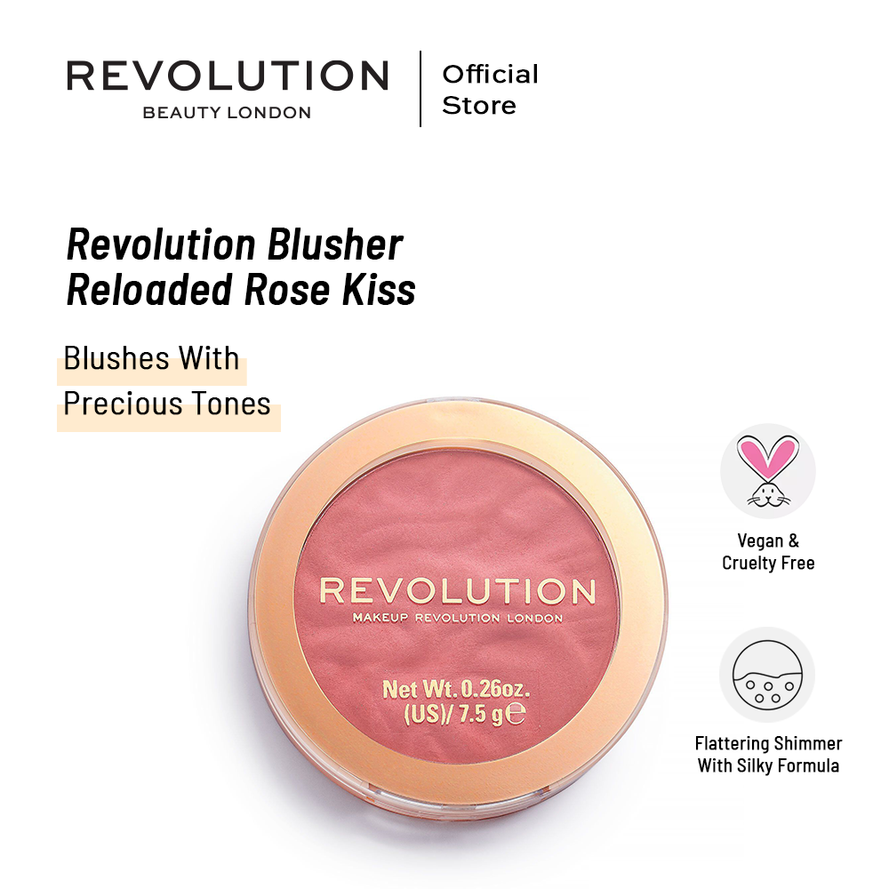 Makeup Revolution Blusher Reloaded Rose Kiss | Best Price in Pakistan original skincare product Pakistan