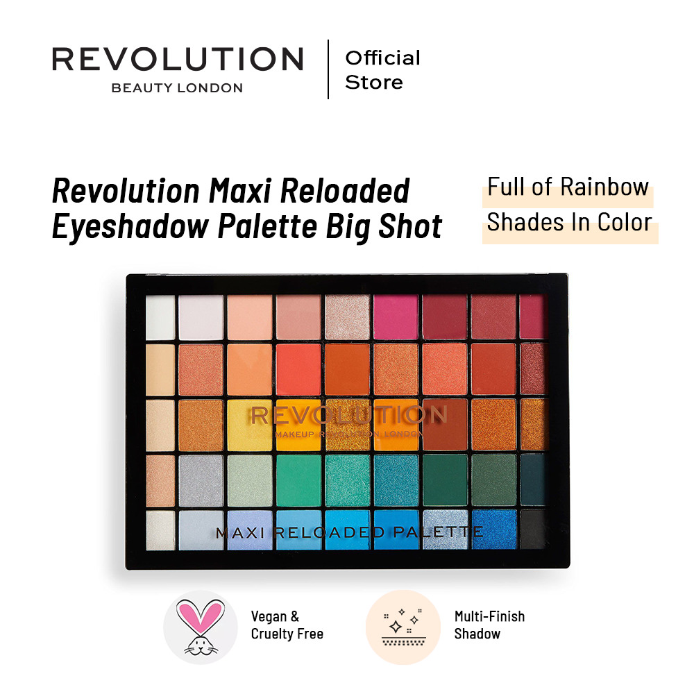 Makeup Revolution Maxi Reloaded Eyeshadow Palette Big Shot | Best Price in Pakistan original skincare product Pakistan