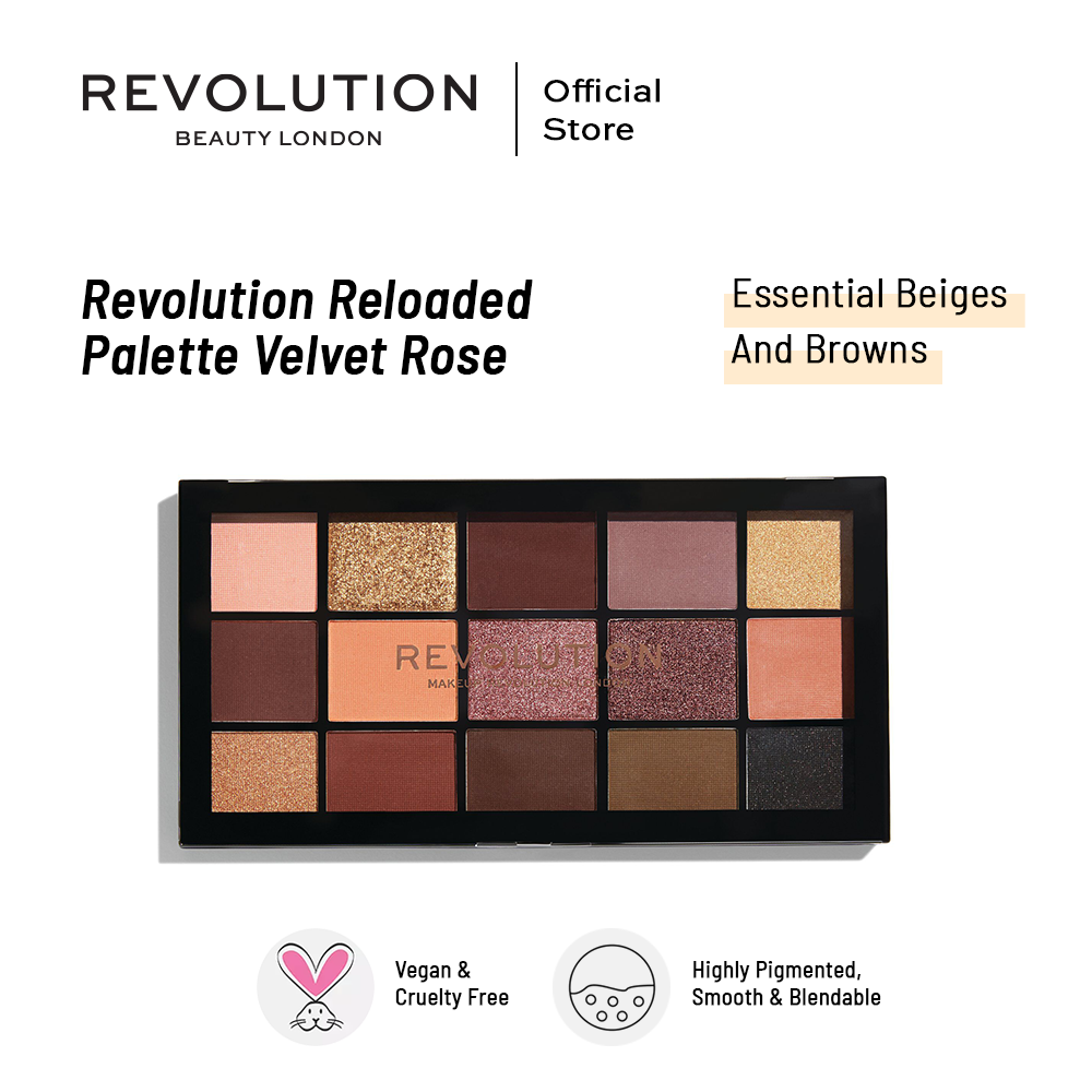Makeup Revolution Reloaded Palette Velvet Rose | Best Price in Pakistan original skincare product Pakistan