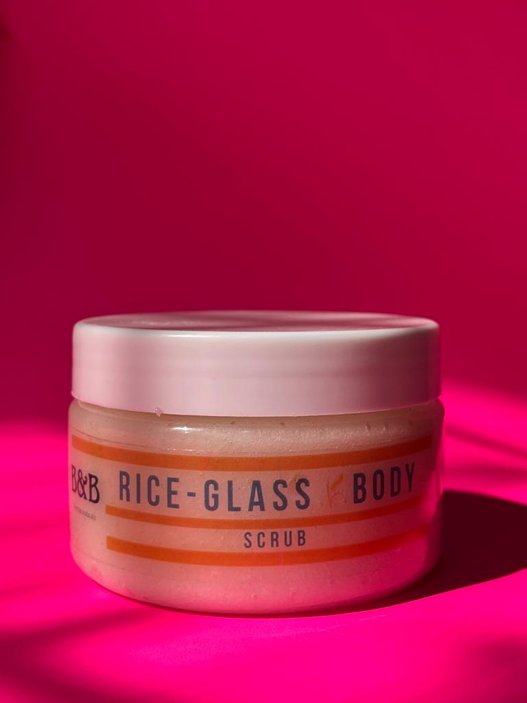 B&B Derma | Rice-Glass Body Scrub | Best Price in Pakistan original skincare product Pakistan Main image