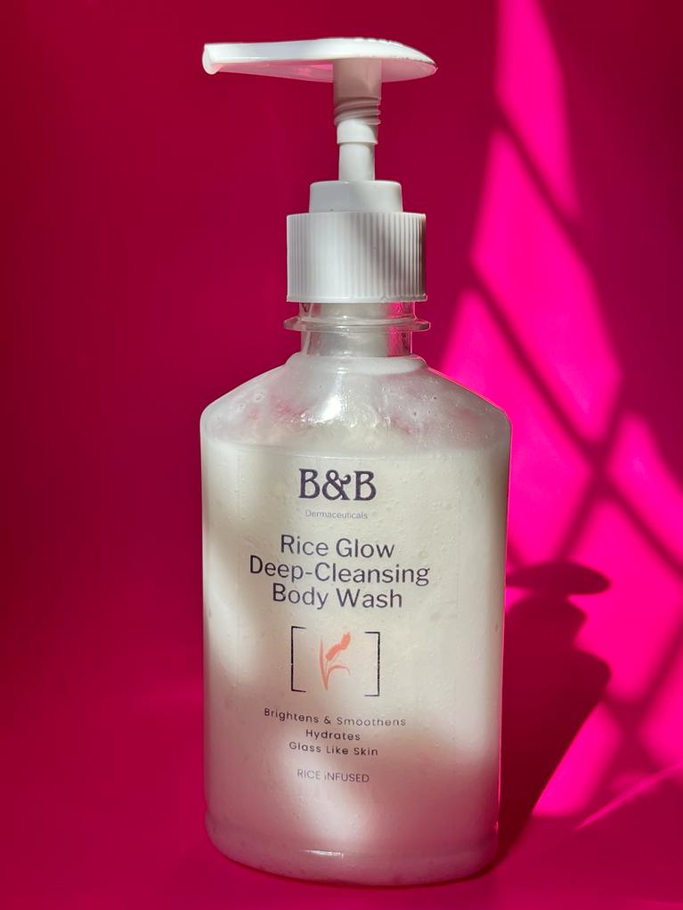 B&B Derma | Rice-Glass Deep Cleaning Body Wash | Best Price in Pakistan original skincare product Pakistan