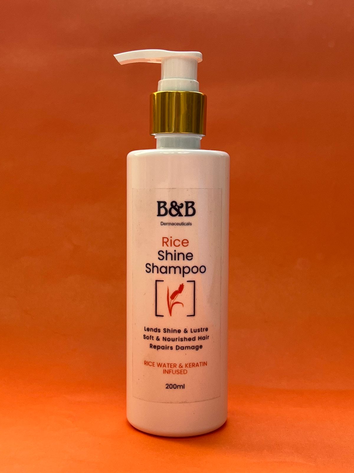 B&B Derma | Rice-Shine Shampoo | Best Price in Pakistan original skincare product Pakistan Main image
