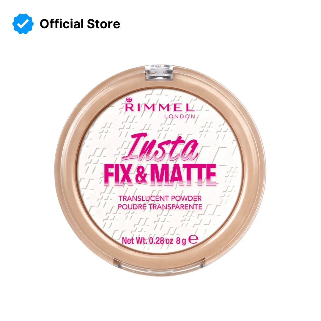Rimmel Insta Fix & Matte Powder | Transparent | Best Price in Pakistan original skincare product Pakistan