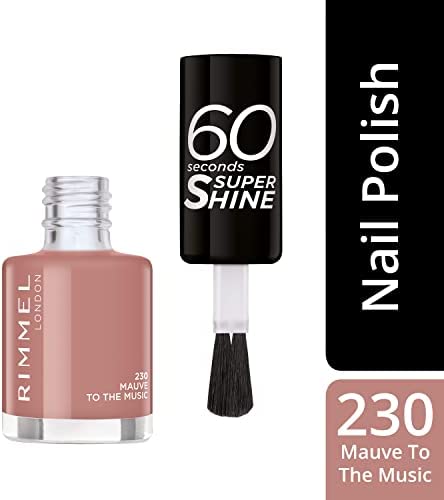 Rimmel London | 60 Second Nail Polish | 230 Mauve to the Music | Best Price in Pakistan original skincare product Pakistan