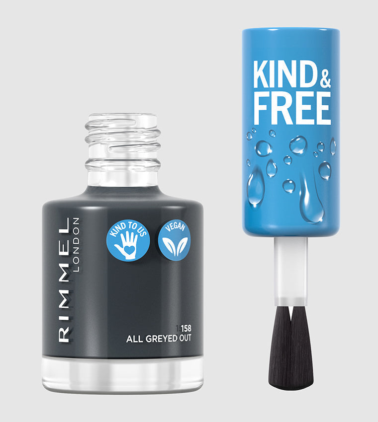 Rimmel London | Kind & Free Nail Polish | 158 All Greyed Out | Best Price in Pakistan original skincare product Pakistan