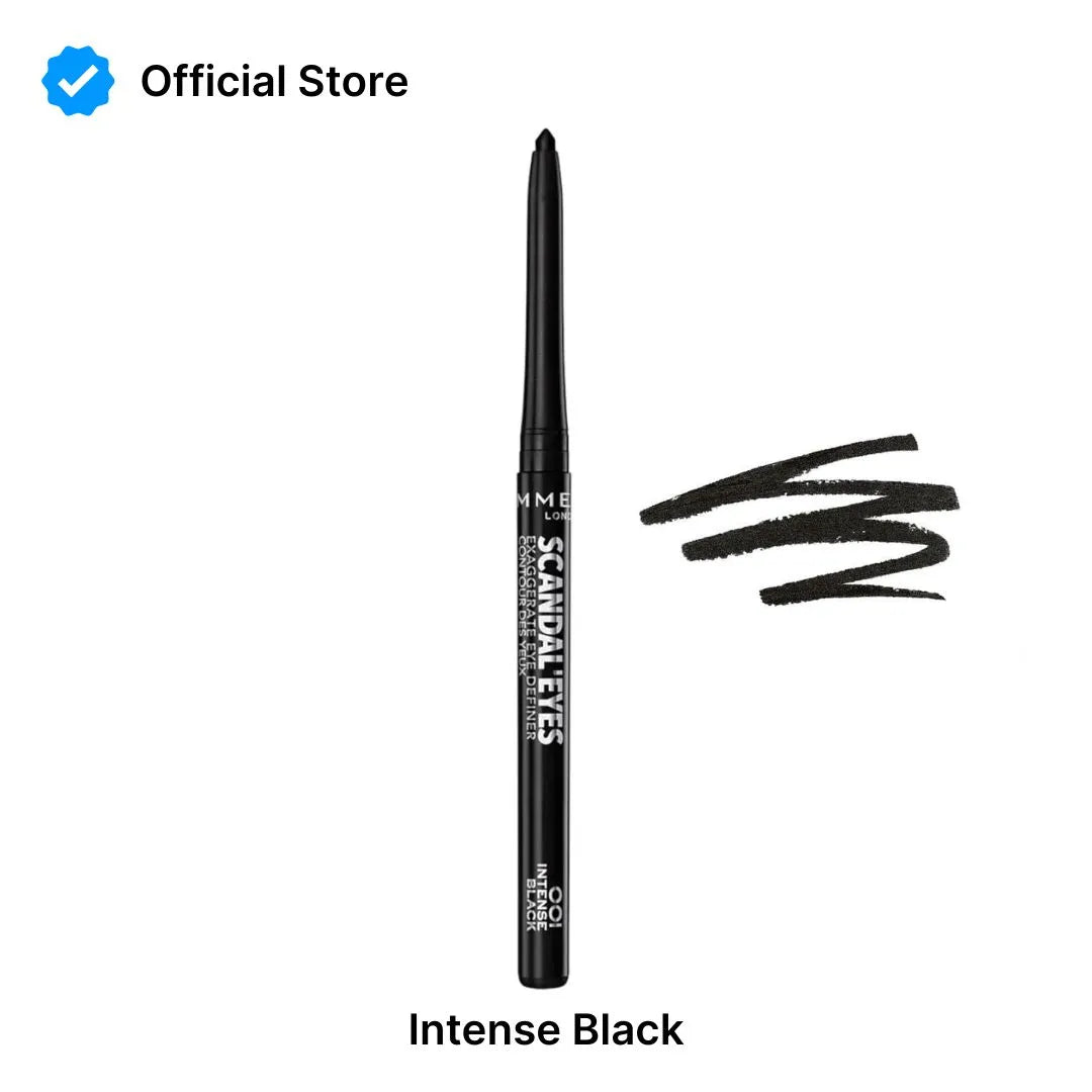 Rimmel Scandal Eyes Exaggerate Eye Definer | 001 Intense Black | Best Price in Pakistan original skincare product Pakistan