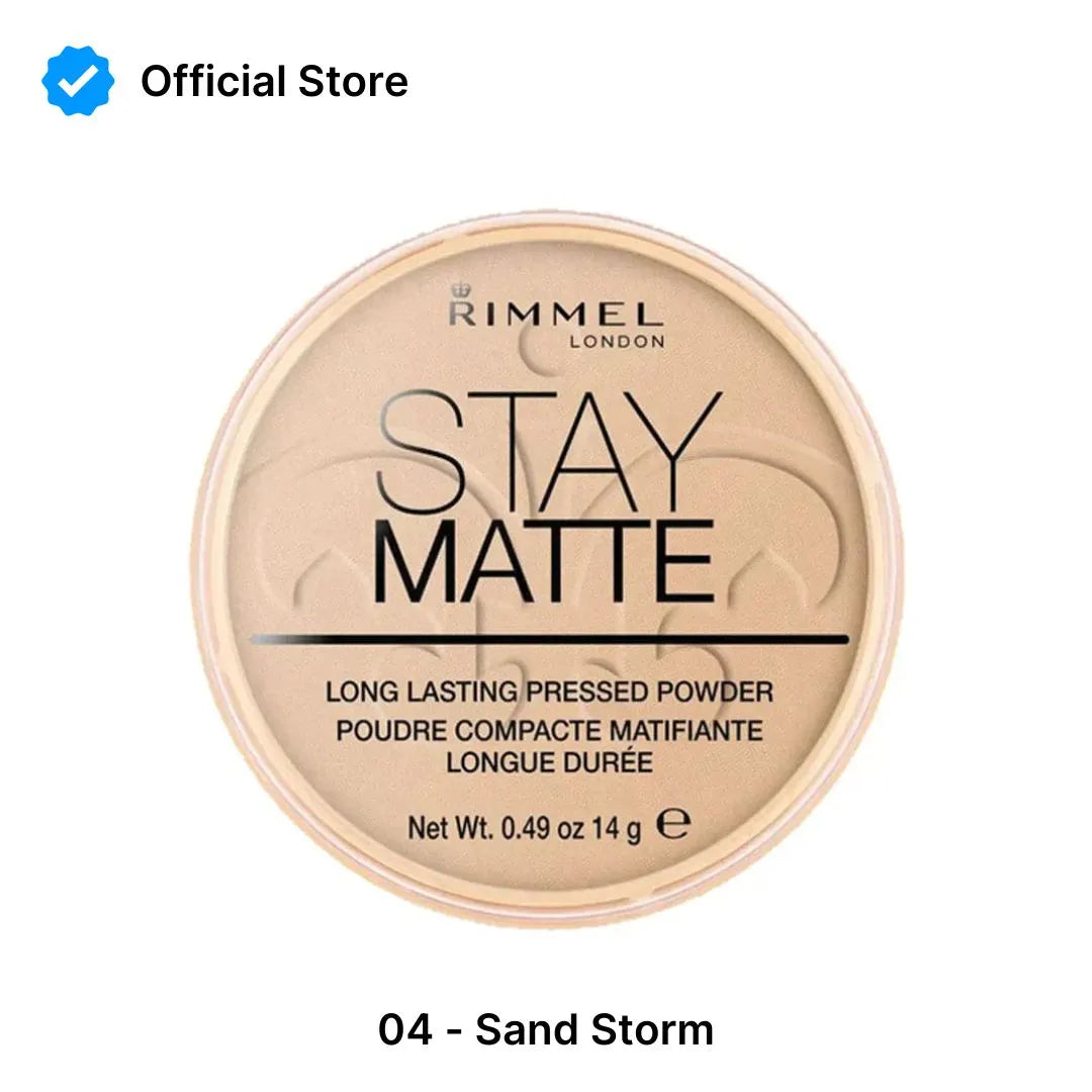 Rimmel Stay Matte Pressed Powder | 4 Sandstorm | Best Price in Pakistan original skincare product Pakistan