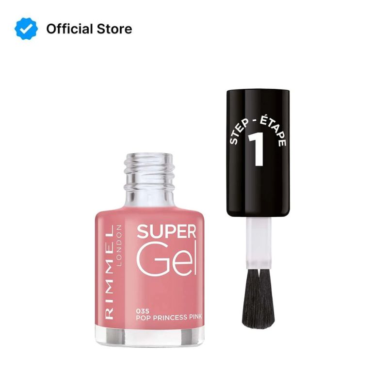 Rimmel Super Gel Nail Polish | 035 Pop Princess Pink | Best Price in Pakistan original skincare product Pakistan Main image