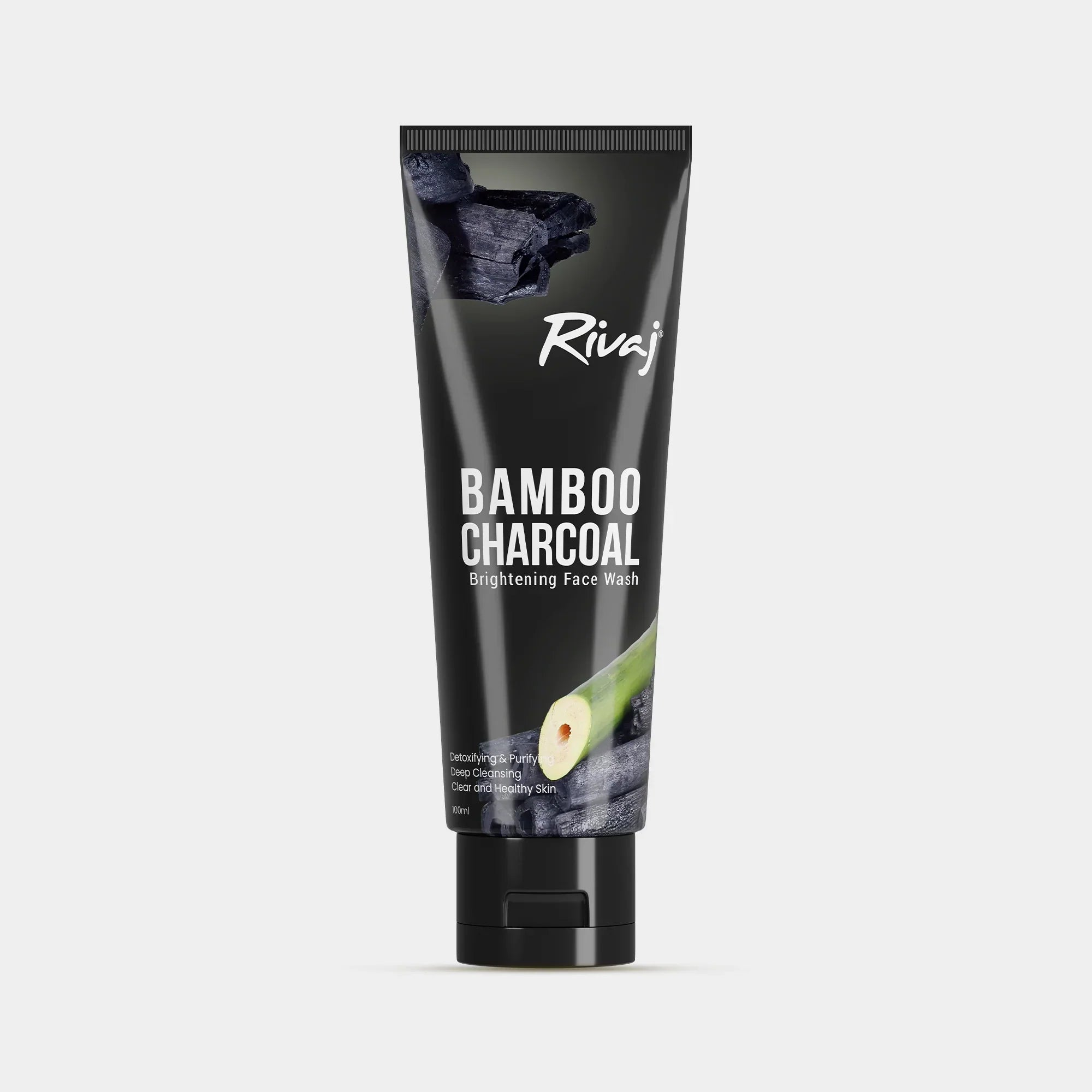 Rivaj | Bamboo Charcoal Brightening Face Wash 100ml | Best Price in Pakistan original skincare product Pakistan