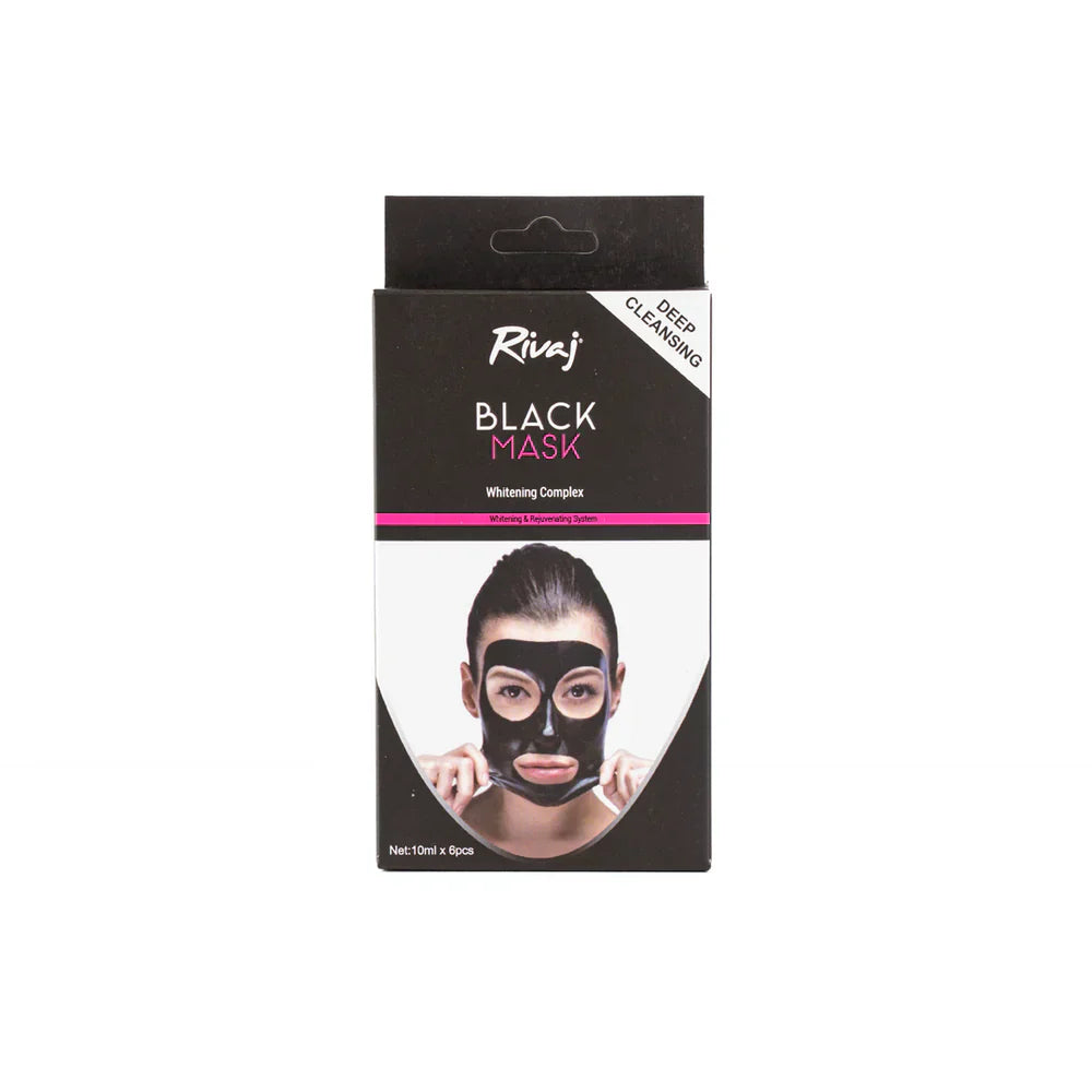 Rivaj | Whitening Complex Charcoal Face Mask | 10Ml X 6pcs | Best Price in Pakistan original skincare product Pakistan