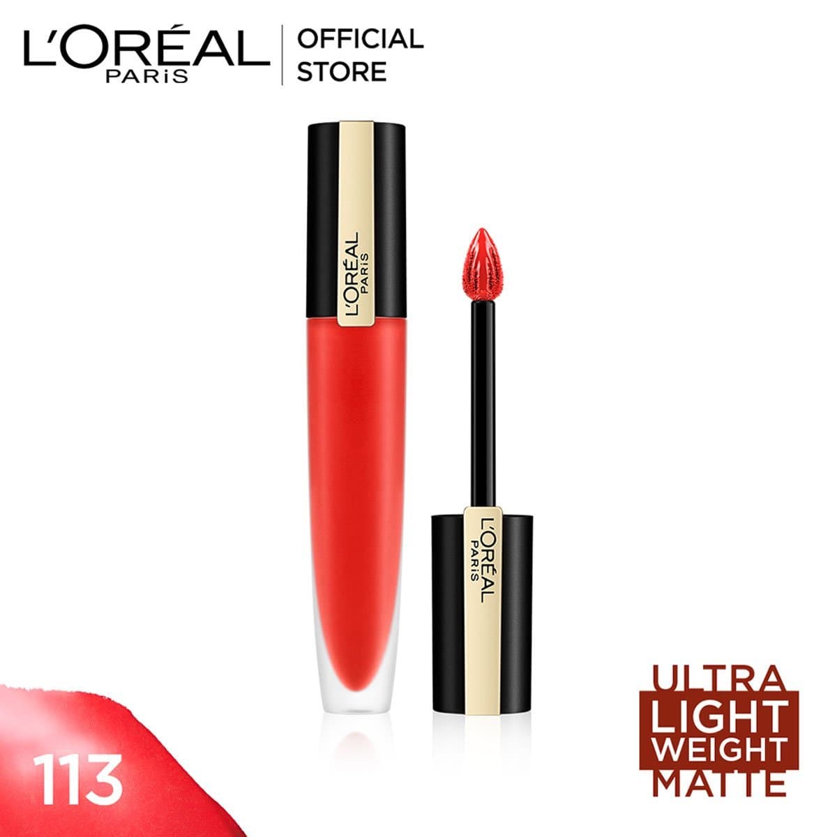 Loreal Rouge Signature Matte Colored Ink | 113 I Don't | Best Price in Pakistan original skincare product Pakistan مرکزی تصویر