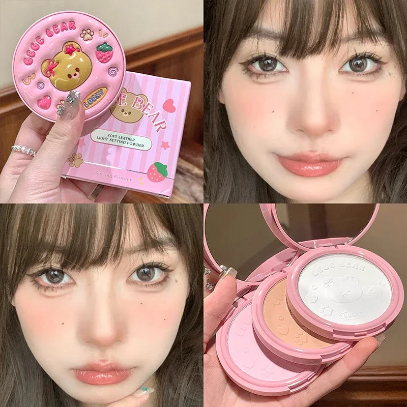 Gege Bear Soft Leather Light Face Powder | Best Price in Pakistan original skincare product Pakistan