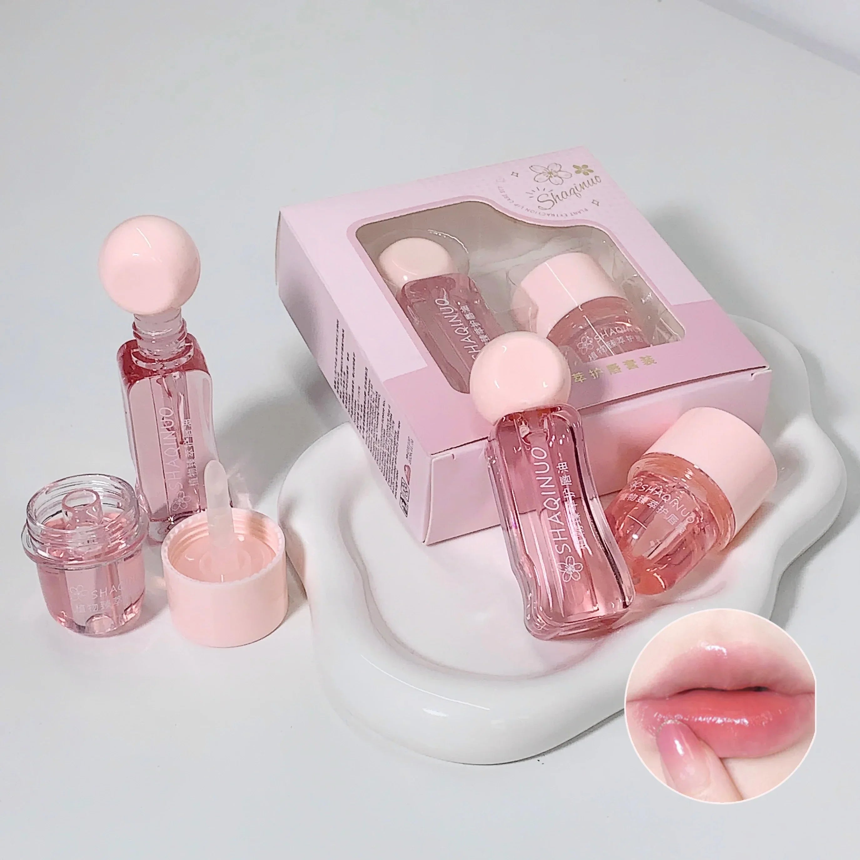 Shaqinuo | Plant Extraction Lip Care Set (S872) | Best Price in Pakistan original skincare product Pakistan مرکزی تصویر