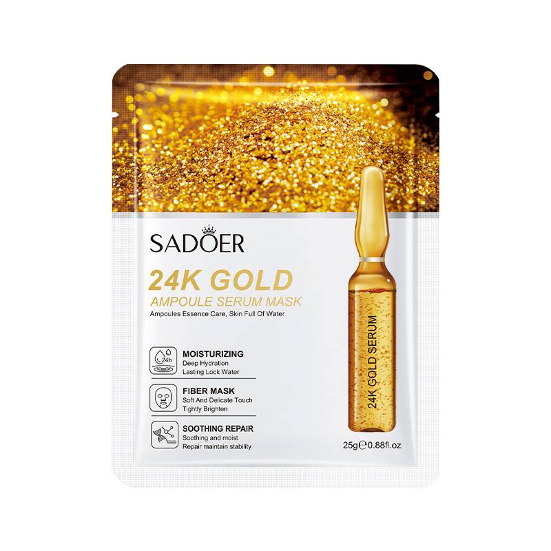 Sadoer | 24k Gold Ampoule Serum Facial Mask | 25g | Best Price in Pakistan original skincare product Pakistan Main image