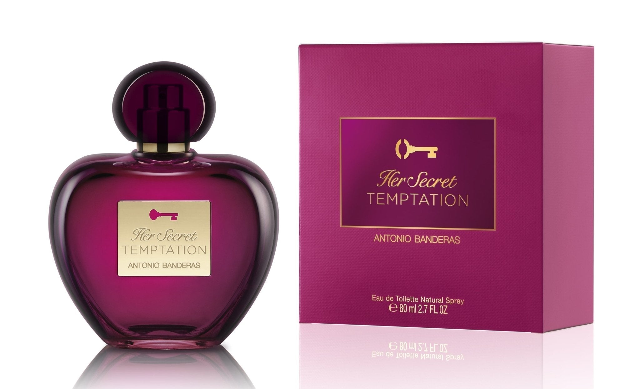 Antonio Banderas Her Secret Temptation Edt 80 Ml | Best Price in Pakistan original skincare product Pakistan مرکزی تصویر
