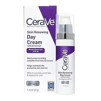 Cerave Skin Renewing Day Cream Sunscreen SPF 30 50Ml | Best Price in Pakistan original skincare product Pakistan مرکزی تصویر