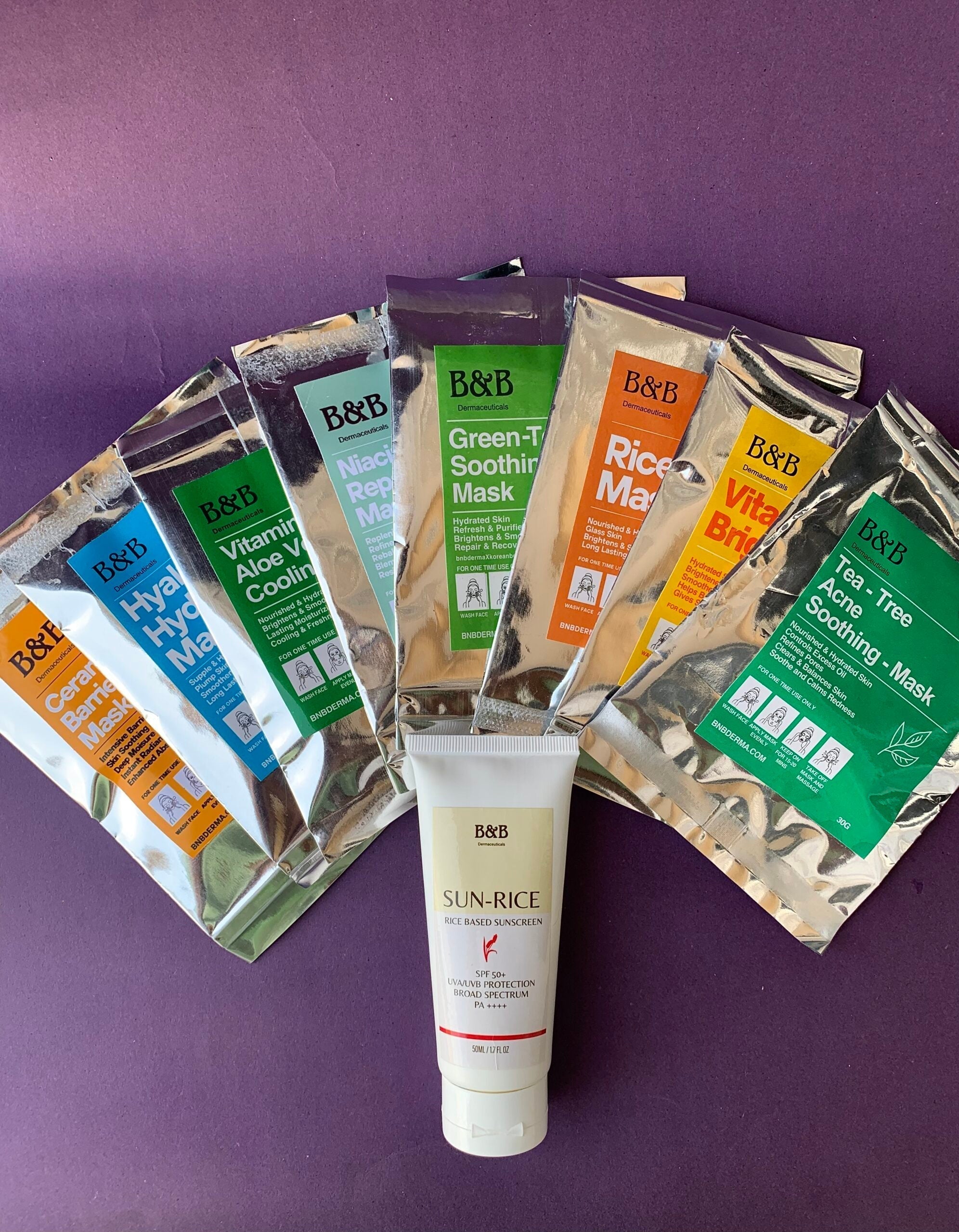 B&B Derma | Sunrice Suncreen + Face Mask | Best Price in Pakistan original skincare product Pakistan Main image